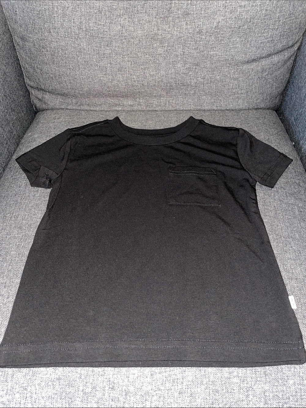Little Sleepies Black Relaxed Pocket Tee